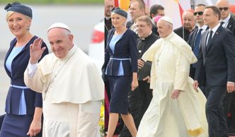 Tak Andrzej i Agata Duda witali papieża