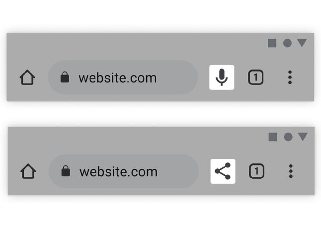 Dynamiczne ikony w Google Chrome na Androidzie