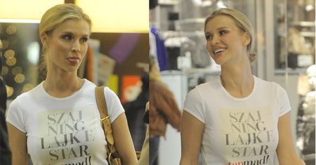 TYLKO U NAS: Joanna Krupa w koszulce... "Tap madl" (FOTO)