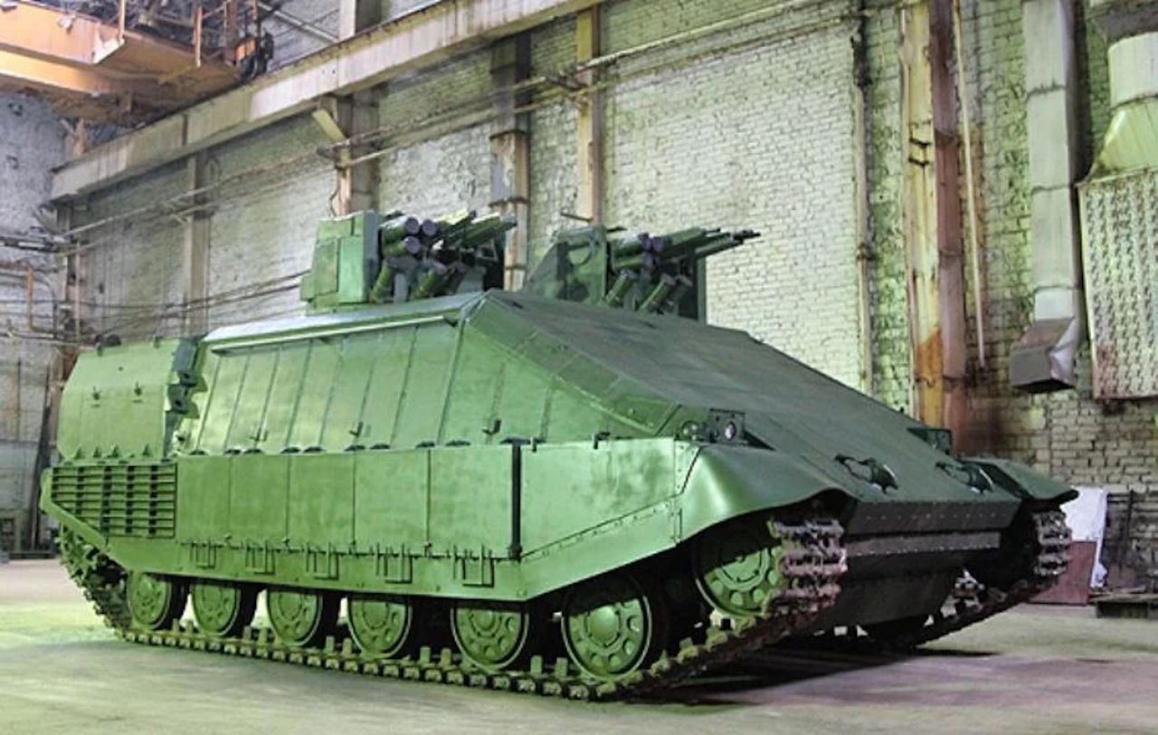 Stolen Ukrainian combat vehicle prototype found in Mariupol