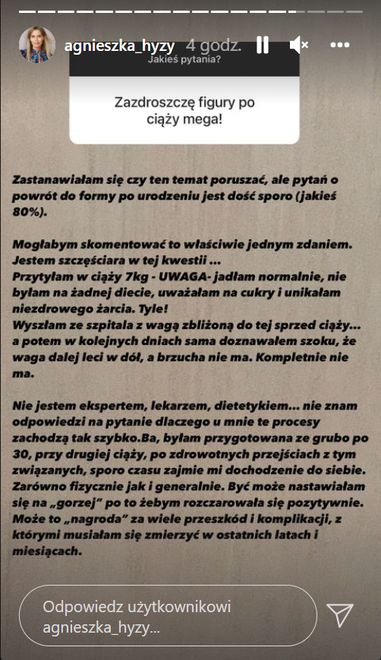 Agnieszka Hyży wyjawiła, w jaki sposób "wróciła do formu"