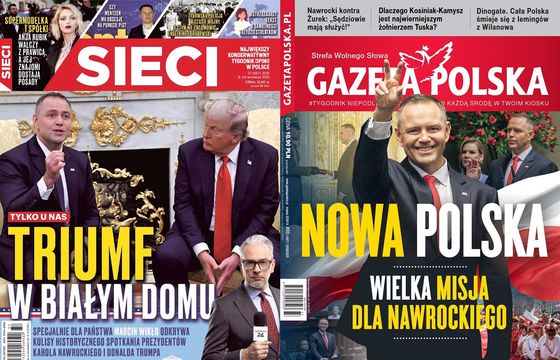 Bez efektu Nawrockiego u prawicowych tygodników. "Sieci" straciły najwięcej