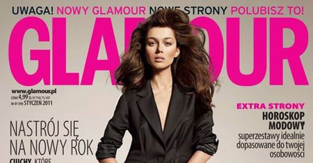 "Top Modelka" na okładce "Glamour"! BEZ MAJTEK?