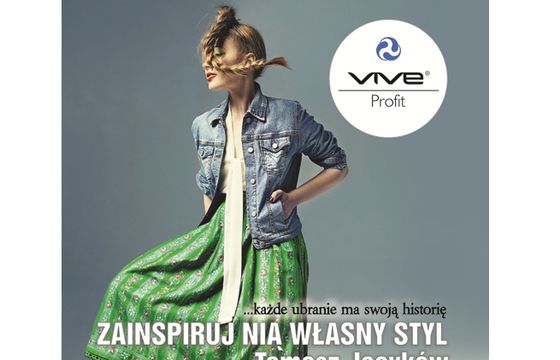Stylizacje Tomasza Jacykowa w reklamach sklepów Vive Profit z odzieżą używaną