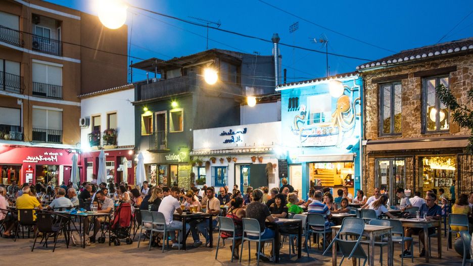 Travel Collection 06/2023Denia Costa Blanca, summer evening in the fishing district ,SpainLendle, Erich