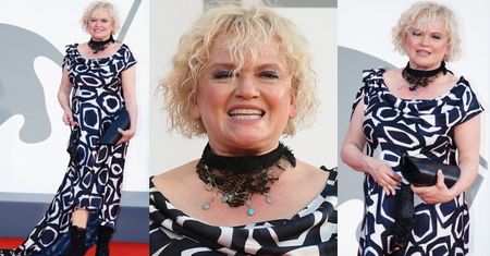 Przyozdobiona koronkowym CHOKEREM Katarzyna Figura zadaje szyku na Festiwalu Filmowym w Wenecji (FOTO)