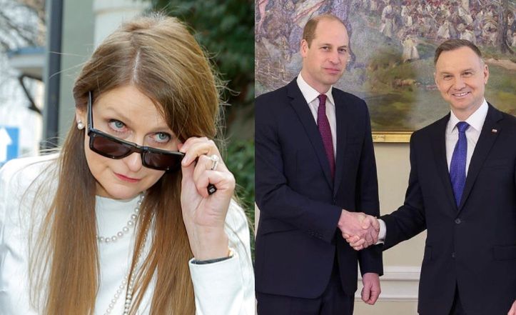 Irena Kamińska-Radomska SUROWO ocenia głęboki ukłon Andrzeja Dudy podczas pożegnania z Williamem