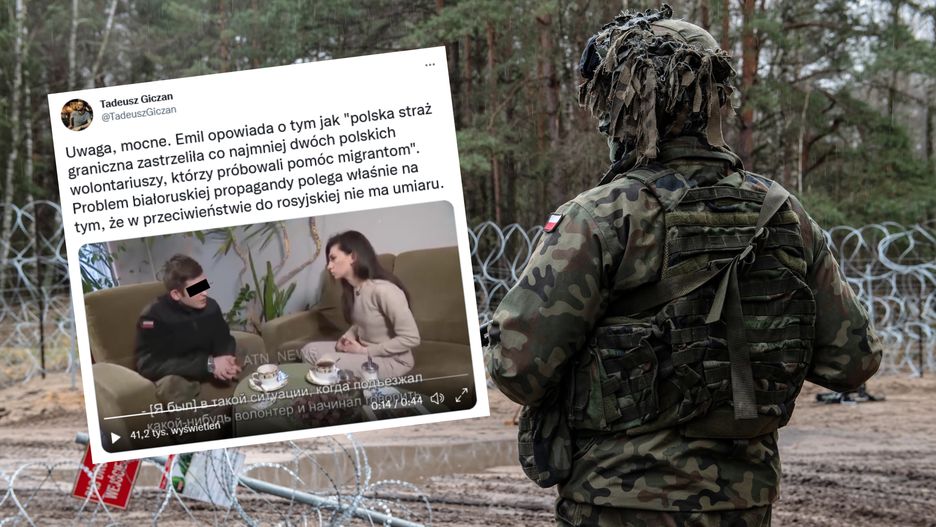 Szokujące słowa Polskiego żołnierza w białoruskiej telewizji. 
