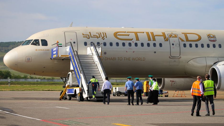 Samolot linii lotniczej Etihad 