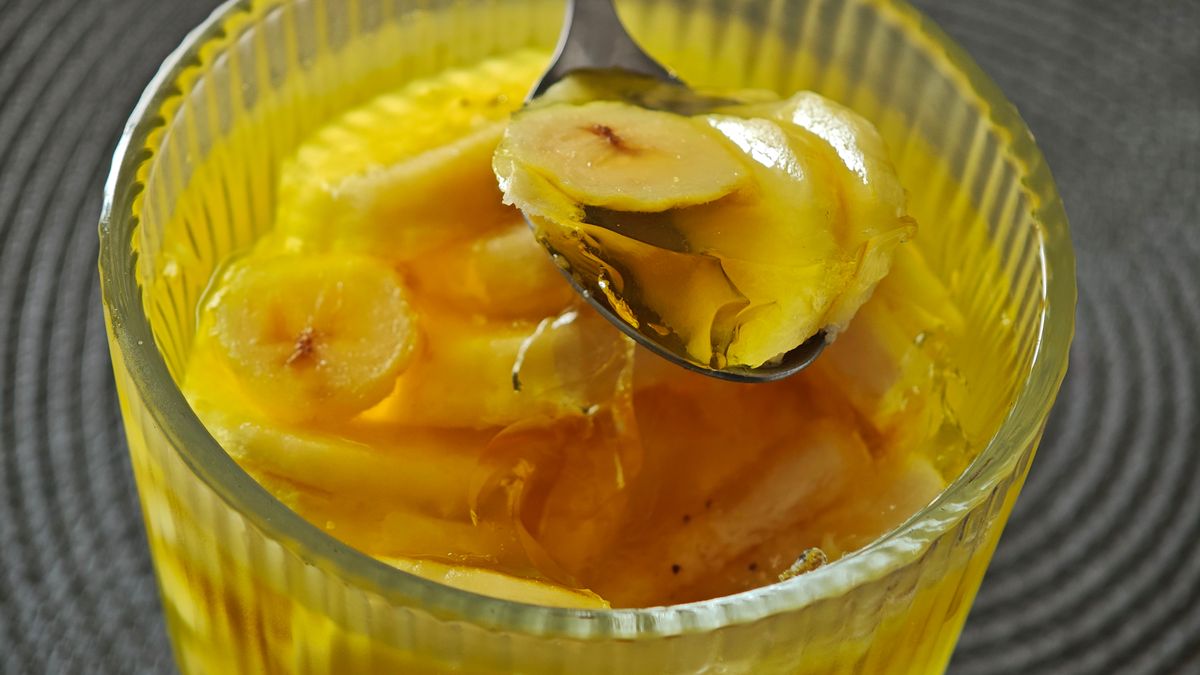 Galaretka z bananami