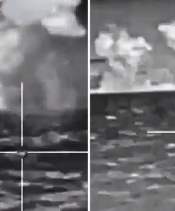 Eksplozje na Krymie. Moment ataku na rosyjski okręt