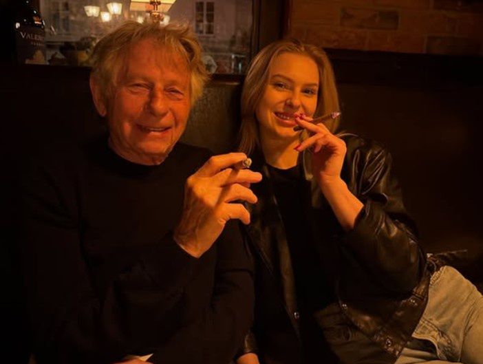 Roman Polański i Beata Łajtar