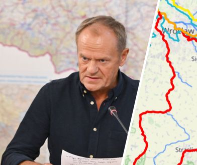 Tusk zarzuca sprzeczne komunikaty ws. powodzi. Mamy reakcję IMGW