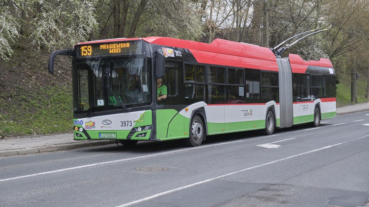 Trolejbus na linii nr 159
