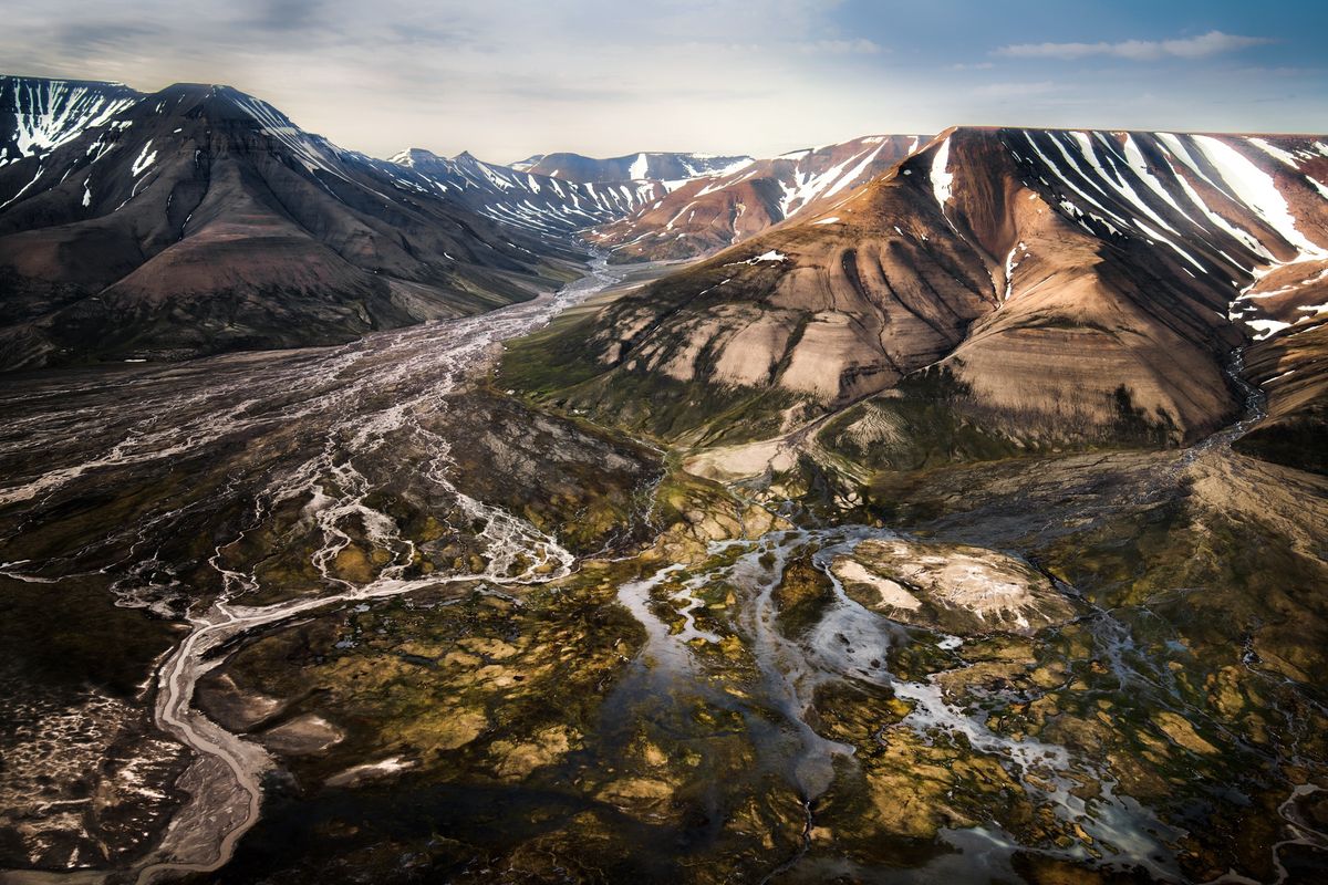 Sassen-Bünsow Land National Park na wyspie Spitsbergen