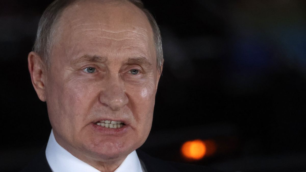 SAINT PETERSBURG, RUSSIA - JANUARY 27:  (RUSSIA OUT) Russian President Vladimir Putin talks during a concert at the Gazprom Arena Stadium, marking the 80th anniversary of the end of the Siege of Leningrad, on January 27, 2024 in Kirovsk, outside of Saint Petersburg, Russia. President Putin is having a four-day trip to Saint Petersbirg prior to the 2024 Presidential Elections. (Photo by Contributor/Getty Images)