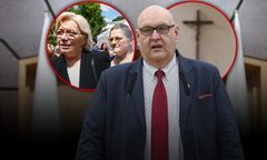Ktoś na sali rozpraw Trybunału powiesił krzyż. Święczkowski zaprzecza, źródła mówią o "roli Pawłowicz"