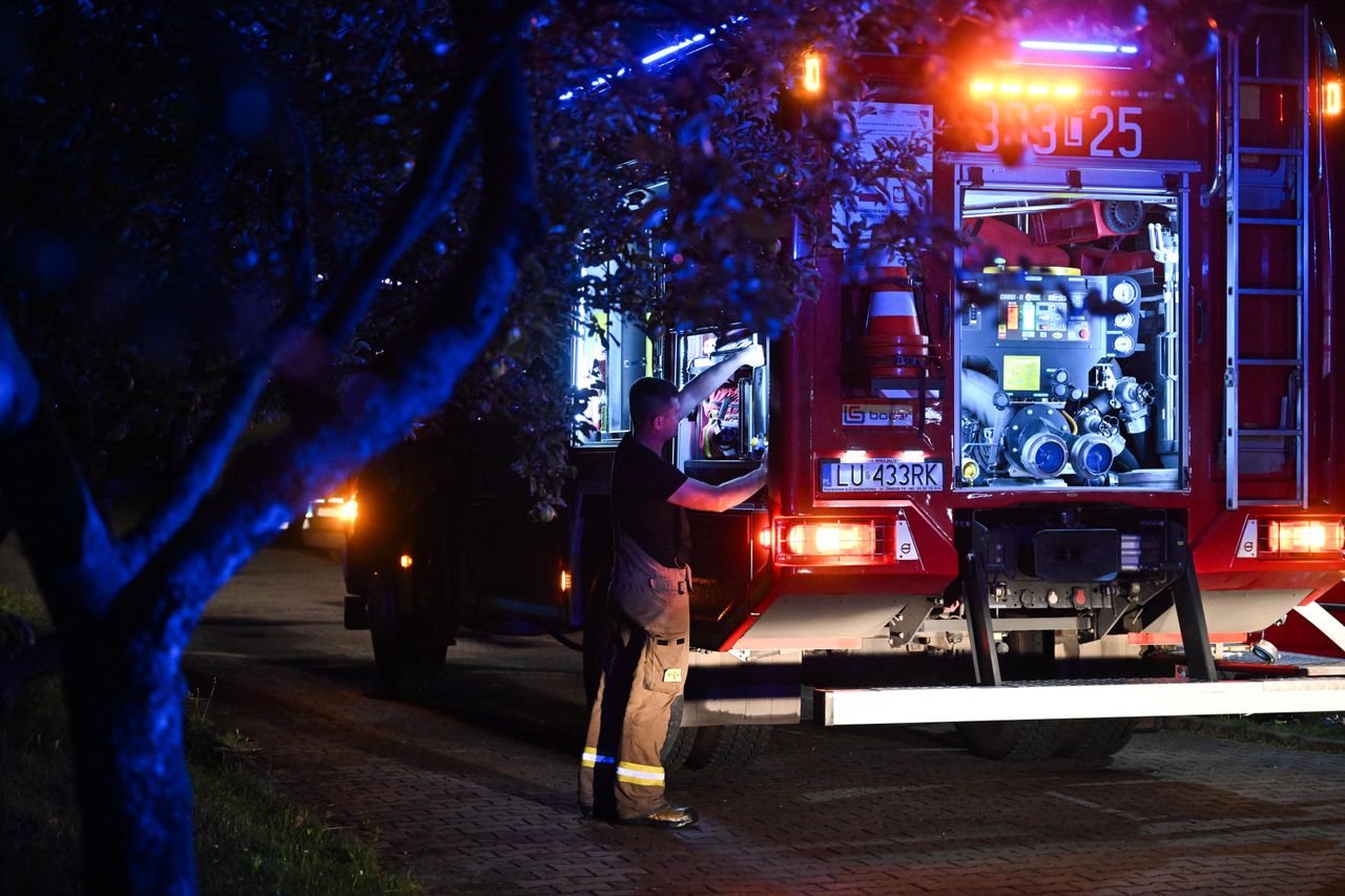 Pożar na działkach. Strażacy znaleźli zwęglone ciało