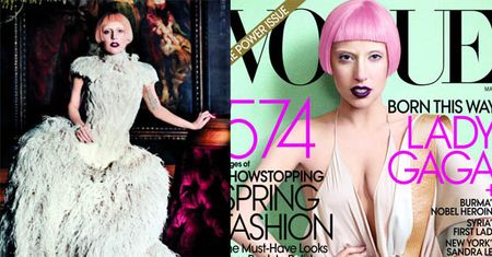 Lady GaGa w piórach w "Vogue'u"! (ZDJĘCIA!)