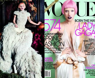 Lady GaGa w piórach w "Vogue'u"! (ZDJĘCIA!)