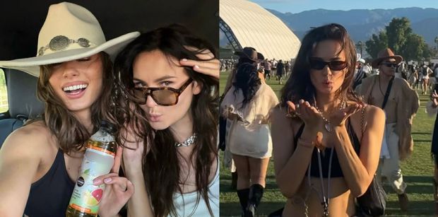 Natalia Szroeder z brzuchem na wierzchu SZALEJE na festiwalu. "Uważaj, o czym marzysz. Jesteśmy na Coachelli" (FOTO)