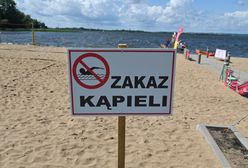 Czerwone flagi nad kąpieliskami. Wprowadzono zakaz kąpieli