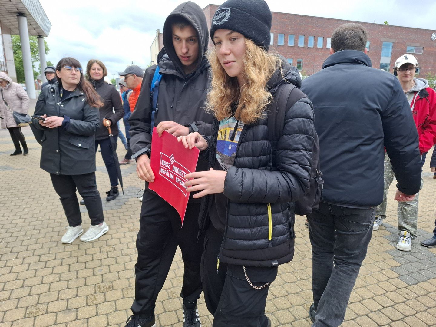Częstochowianie protestują przeciwko rozbiórce dworca PKP