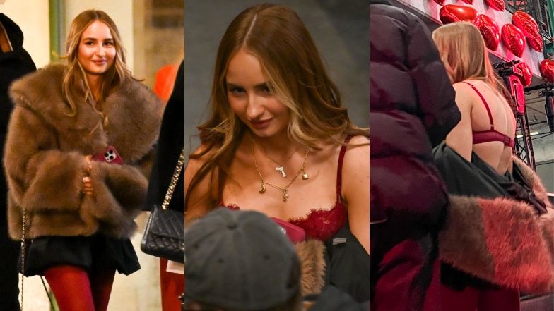 Angelika Mucha zarzuciła futro na koronkowy stanik