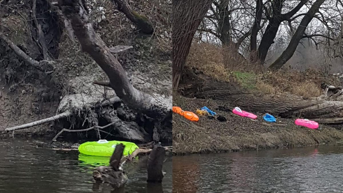 Nielegalni imigranci przepłynęli Bug na kółkach plażowych