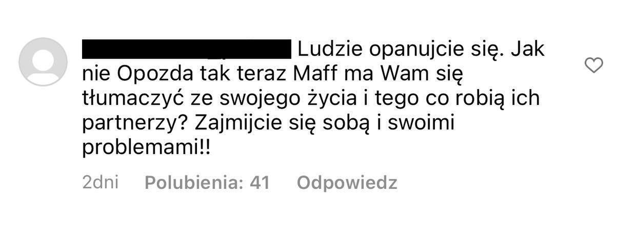 Maffashion DZIĘKUJE ZA WSPARCIE po SKANDALU z Sebastianem Fabijańskim i Rafalalą