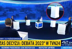 Pampersy zamiast PiS-u. Puste miejsce na debacie TVN24