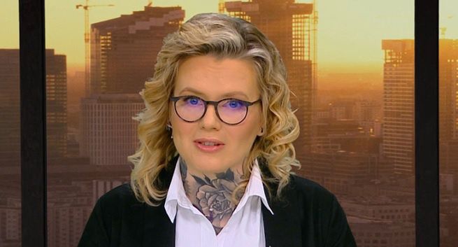 Karolina Opolska i Małgorzata Walczak w TVP Info