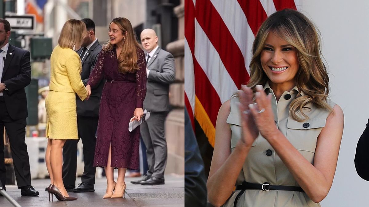 Marta Nawrocka idzie na spotkanie z Melanią Trump