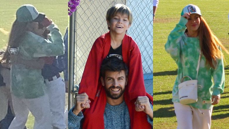 Shakira i Gerard Pique RAZEM na boisku w Barcelonie. Dumni rodzice DOPINGOWALI syna na meczu baseballowym (ZDJĘCIA)