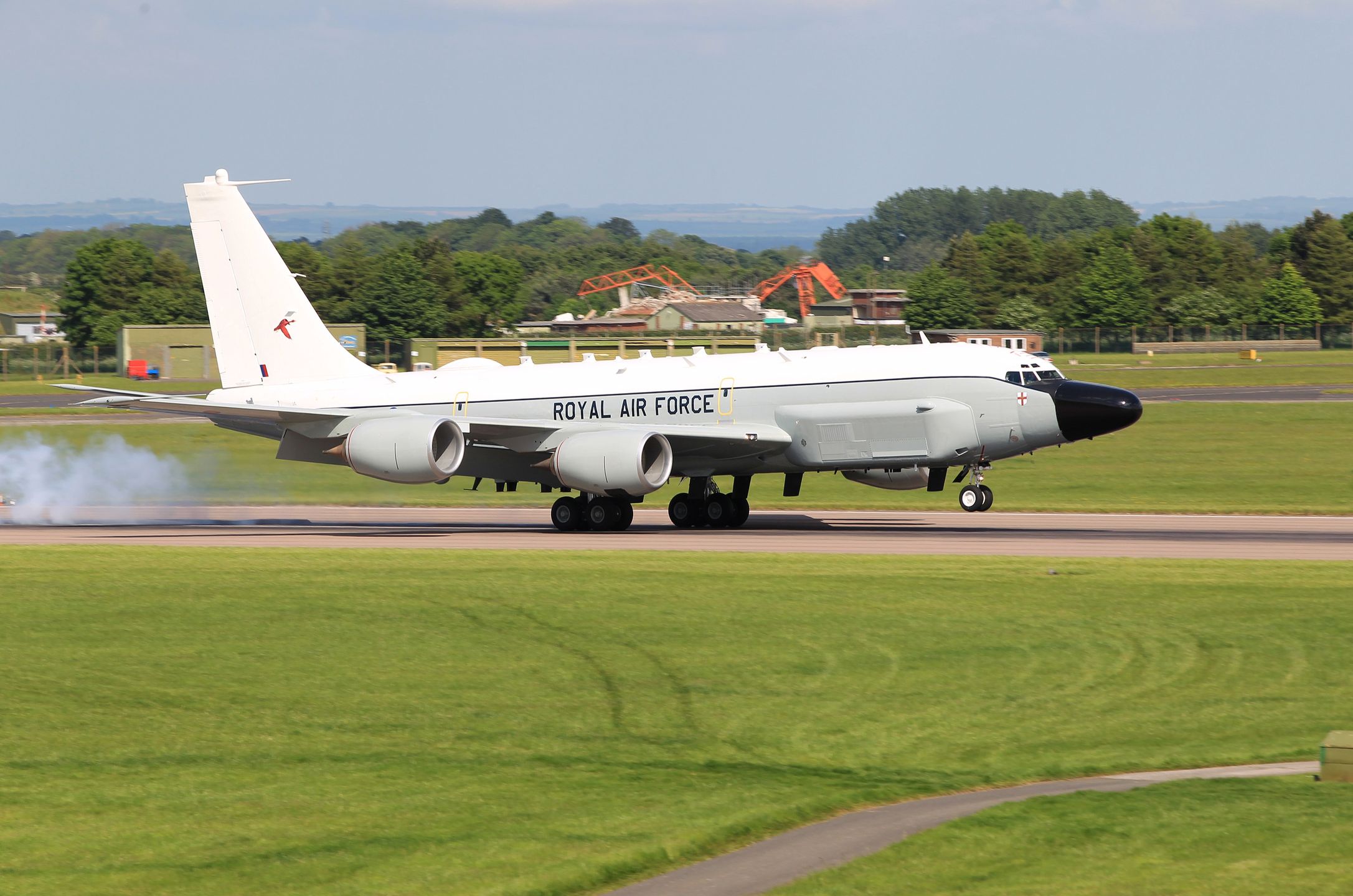 Brytyjski RC-135W Rivet Joint z 51. Dywizjonu RAF