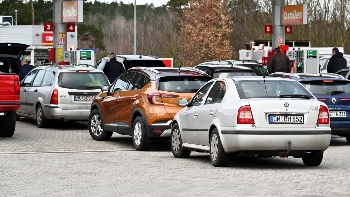 wzmo�ony ruch na przygranicznych stacjach paliw
Lubieszyn, 05.02.2022. Niemieccy kierowcy tankuj� paliwo na jednej ze stacji benzynowych w Lubieszynie (pow. policki), 5 bm. Zachodni s�siedzi u�ytkuj�cy pojazdy decyduj� si� na zakup paliwa w naszym kraju z uwagi na spadek cen paliw. (mb/ibor) PAP/Marcin Bielecki
Marcin Bielecki
auta, benzyna, dystrybutor, dystrybutory, lanie, mniej kosztuje, mniejsze koszty, nalewa�, nalewanie, Niemcy, niemieccy kierowcy tankuj� w Polsce, ni�sze ceny paliw w Polsce, obni�ka VAT, olej nap�dowy, paliwa, paliwo, pojazdy, ropa, r�nica cen, r�nica cenowa, samochody, spadek cen, stacja benzynowa, stacja paliw, tankowanie, ta�sze, ulga VAT, wlewanie, z zachodu, zachodni s�siedzi