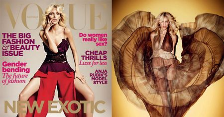 Anja Rubik na okładce "Vogue Australia"! (ZDJĘCIA TYSZKI)