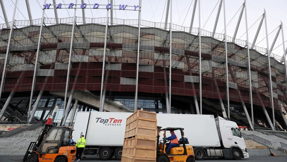 Stadion Narodowy. Trwają prace, by przyjąć chorych