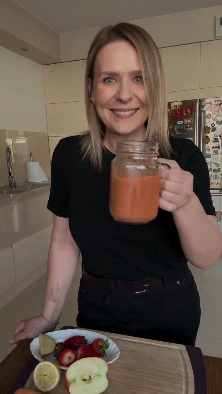 Aneta Zając pokazała, jak przygotować koktajl witaminowy