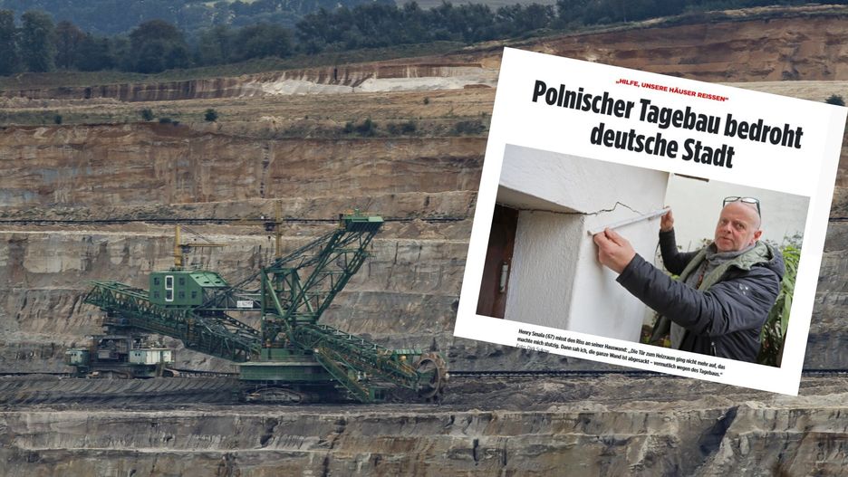 Kopalnia Turów zagraża Żytawie - pisze "Bild". (Fot. Polska Press/East News)