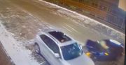 Drift na parkingu w Chodzieży zakończył się kolizją z samochodem pełnym pasażerów