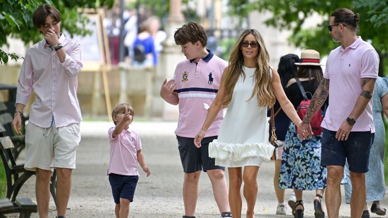 Małgorzata Rozenek z rodziną 