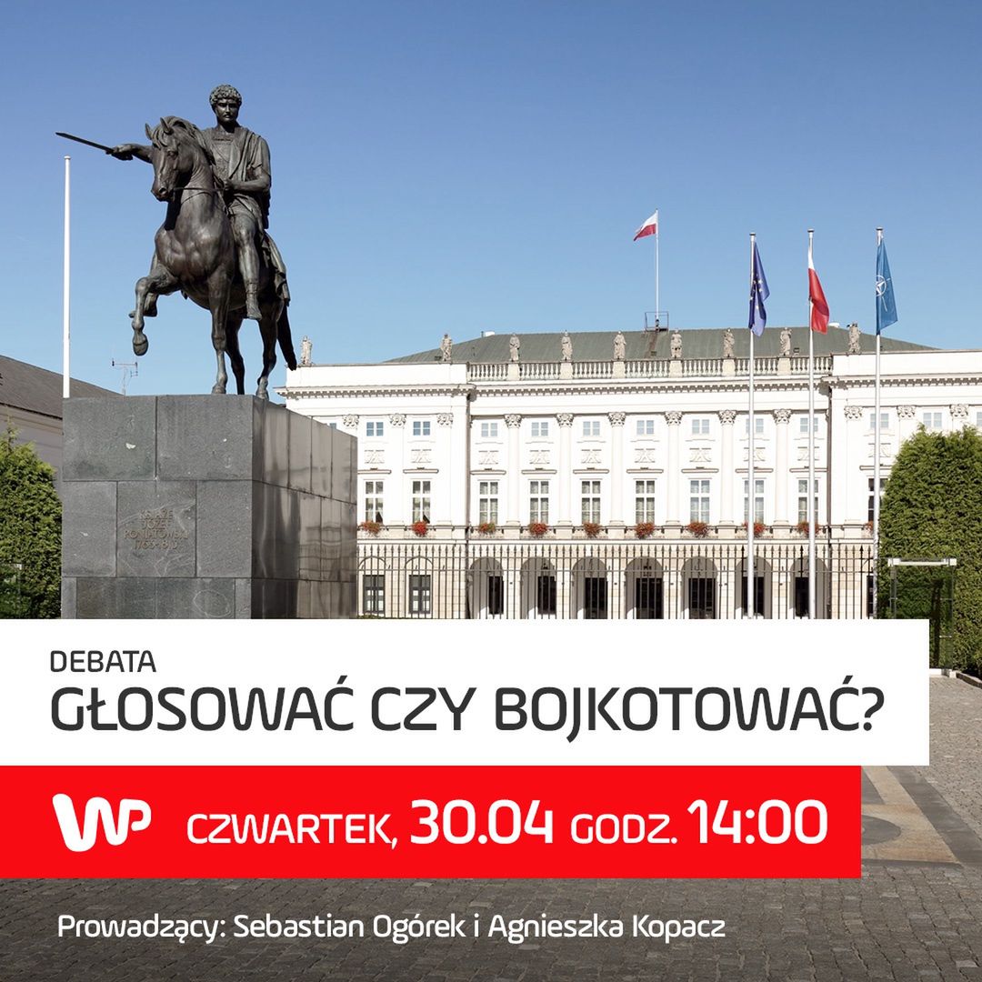 Wybory prezydenckie 2020. Głosować czy bojkotować? Zapraszamy na specjalną debatę WP 