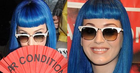 Niebieskie włosy Katy Perry...