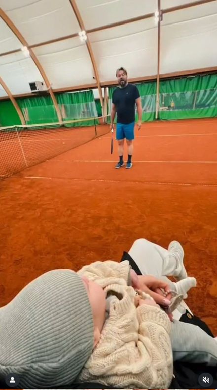 Michał Milowicz buduje więź z synem 