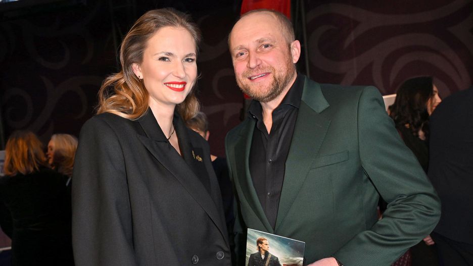 Karolina Szymczak i Piotr Adamczyk na premierze filmu "Powstaniec 1863"