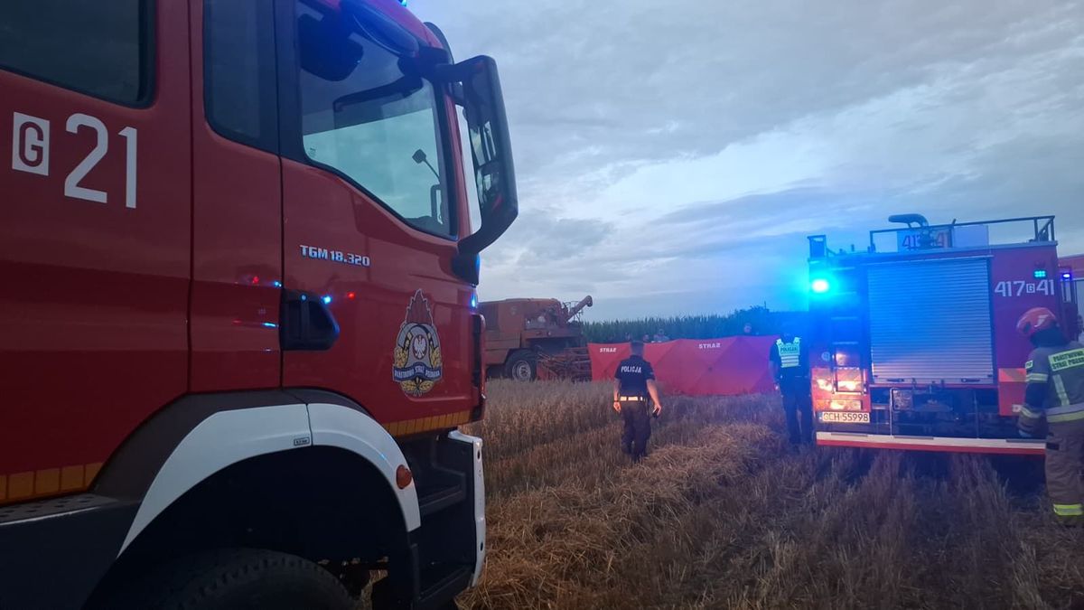 Wypadek podczas prac polowych. Nie żyje 29-latek.
