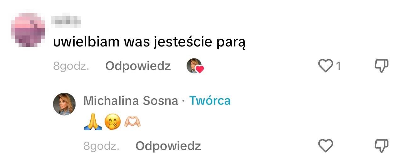 Michalina Sosna podsyca plotki o związku z Mikołajem Roznerskim