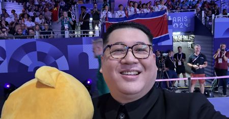 Sobowtór Kim Dzong Una wtargnął na arenę igrzysk. Jest nagranie