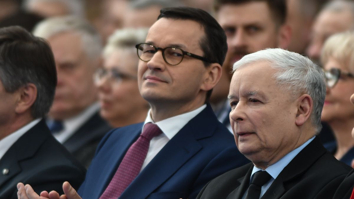 Jarosław Kaczyński i Mateusz Morawiecki.
